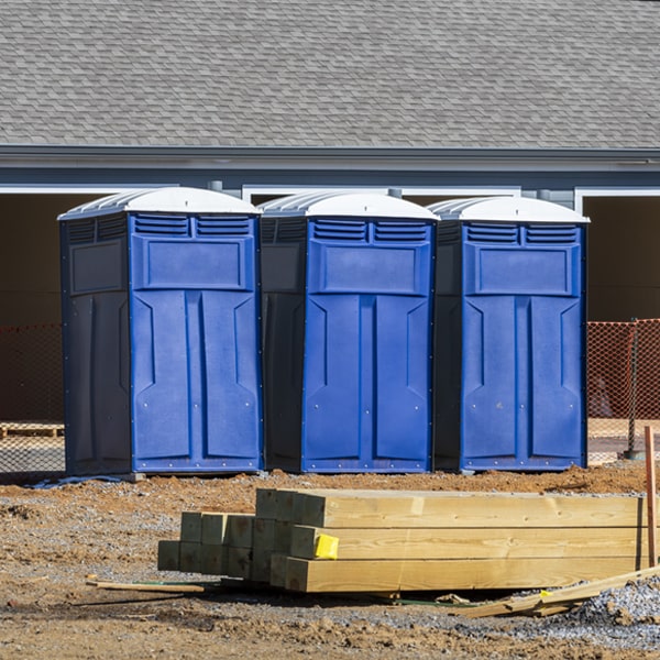 how often are the porta potties cleaned and serviced during a rental period in St Albans Maine